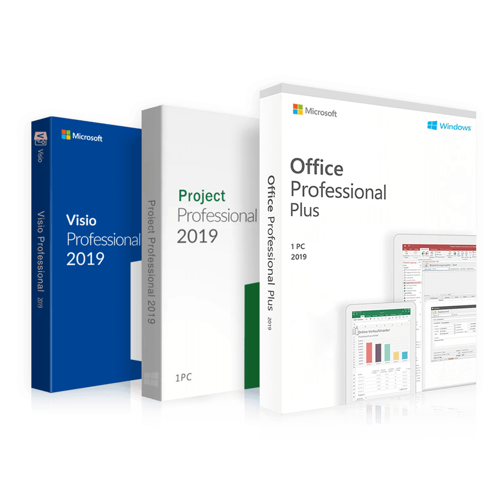 Microsoft Office 2019 Professional Plus + Project 2019 Professional + Visio 2019 Professional | Black Friday | 3 Programs for the Price of 1 | Full version | Instant download