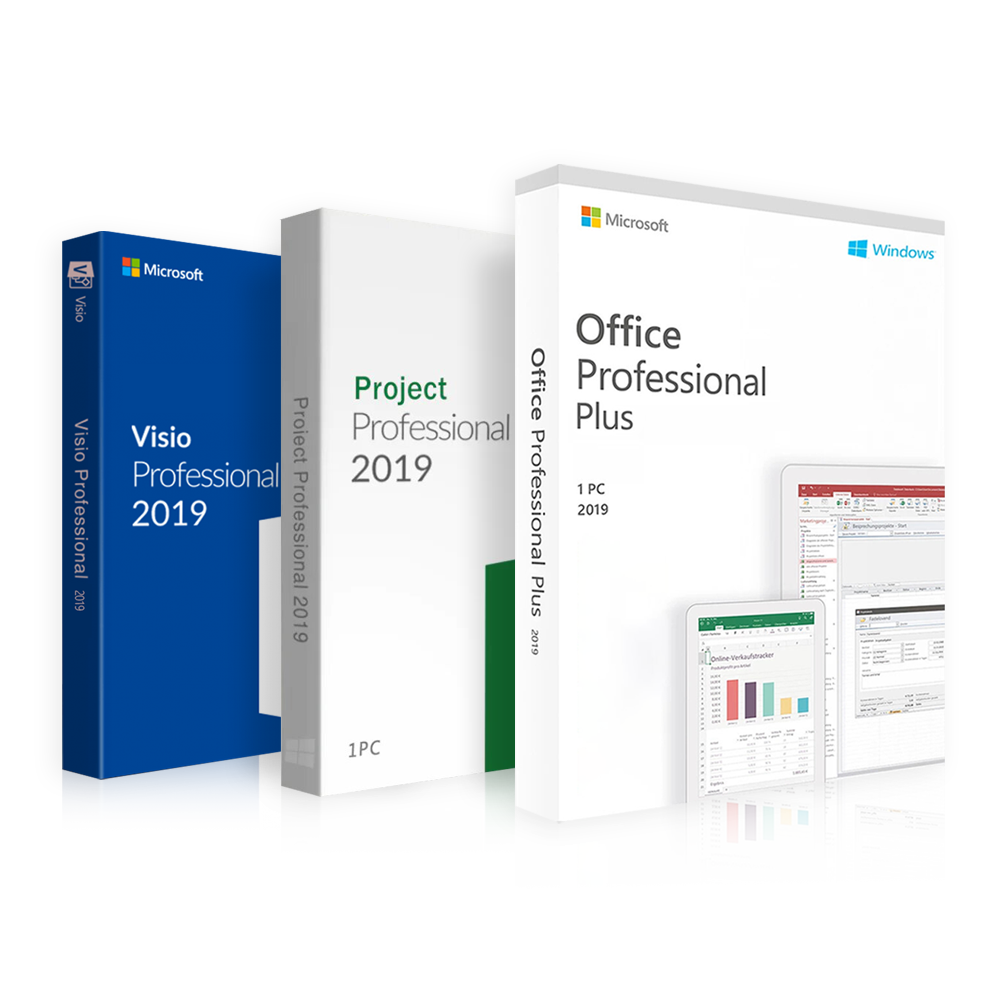 Office 2019 Professional + Project 2019 Professional + Visio 2019 Professional | Bundle