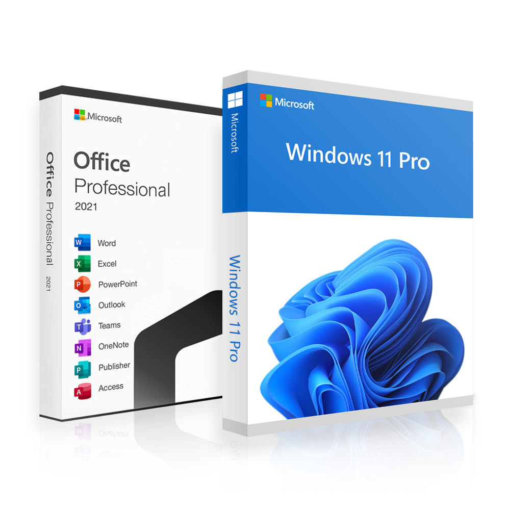 Office 2021 Professional + Windows 11 Professional | Bundle | 2 for 1